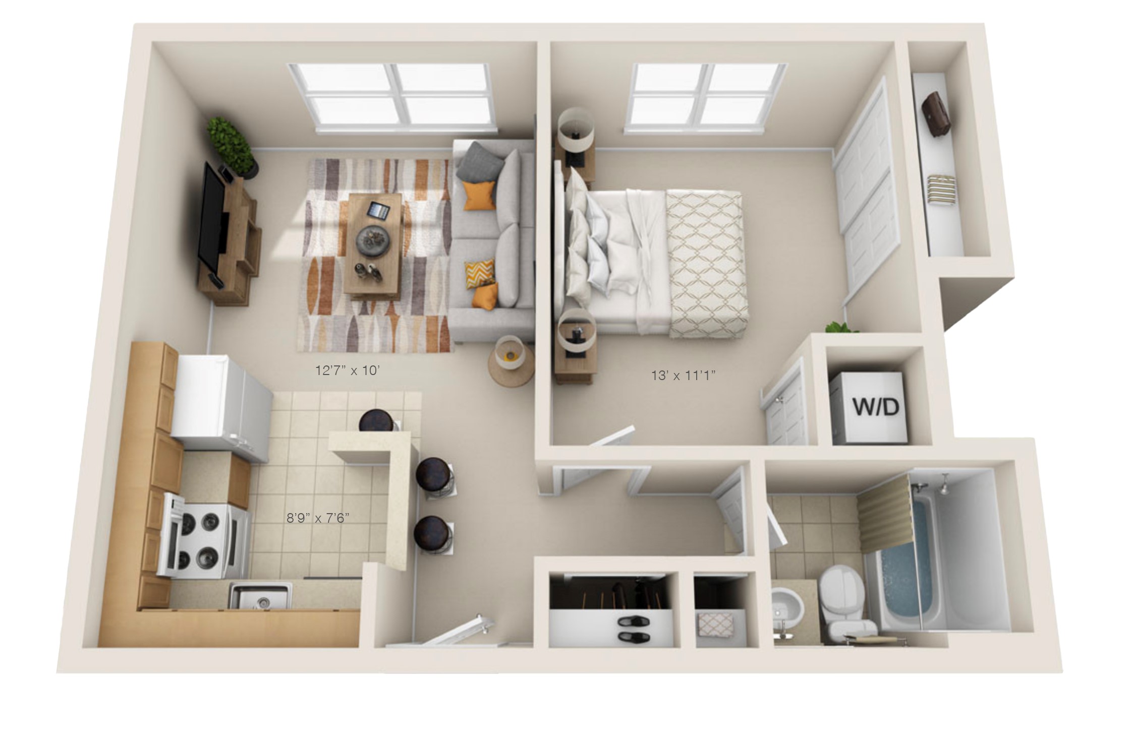 Ascott (490) 3D with Dimensions